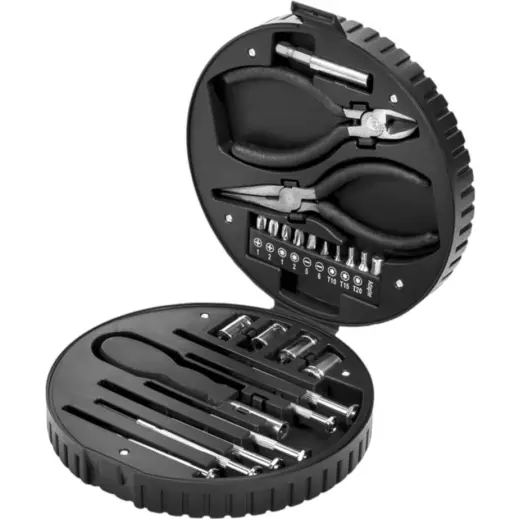 Motorcade 24-Piece Tool Set Black Open
